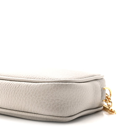 Gucci Dollar Calfskin Super Mini GG Marmont Chain Shoulder Bag Deep Grey 10 of 10