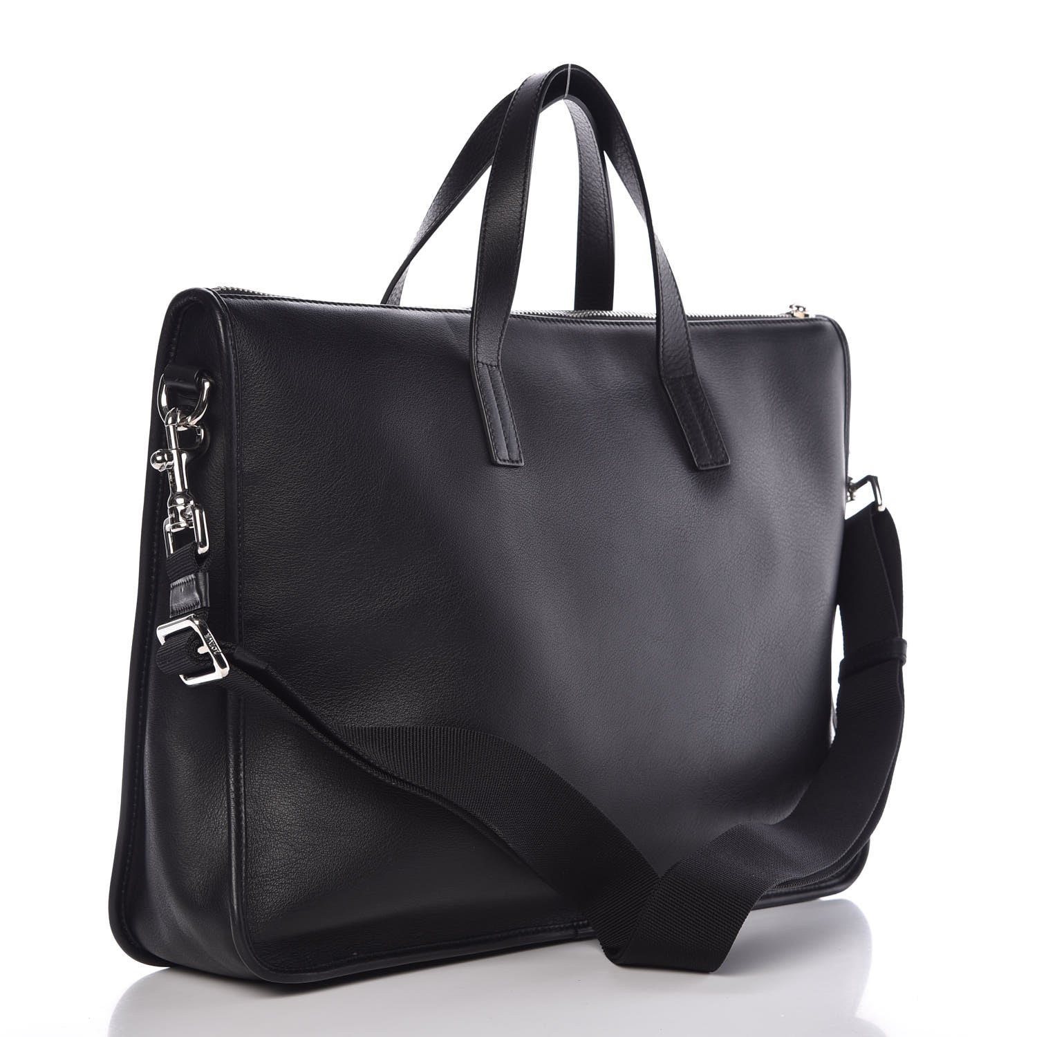 Loewe Calfskin Wide Briefcase Black 4 of 10