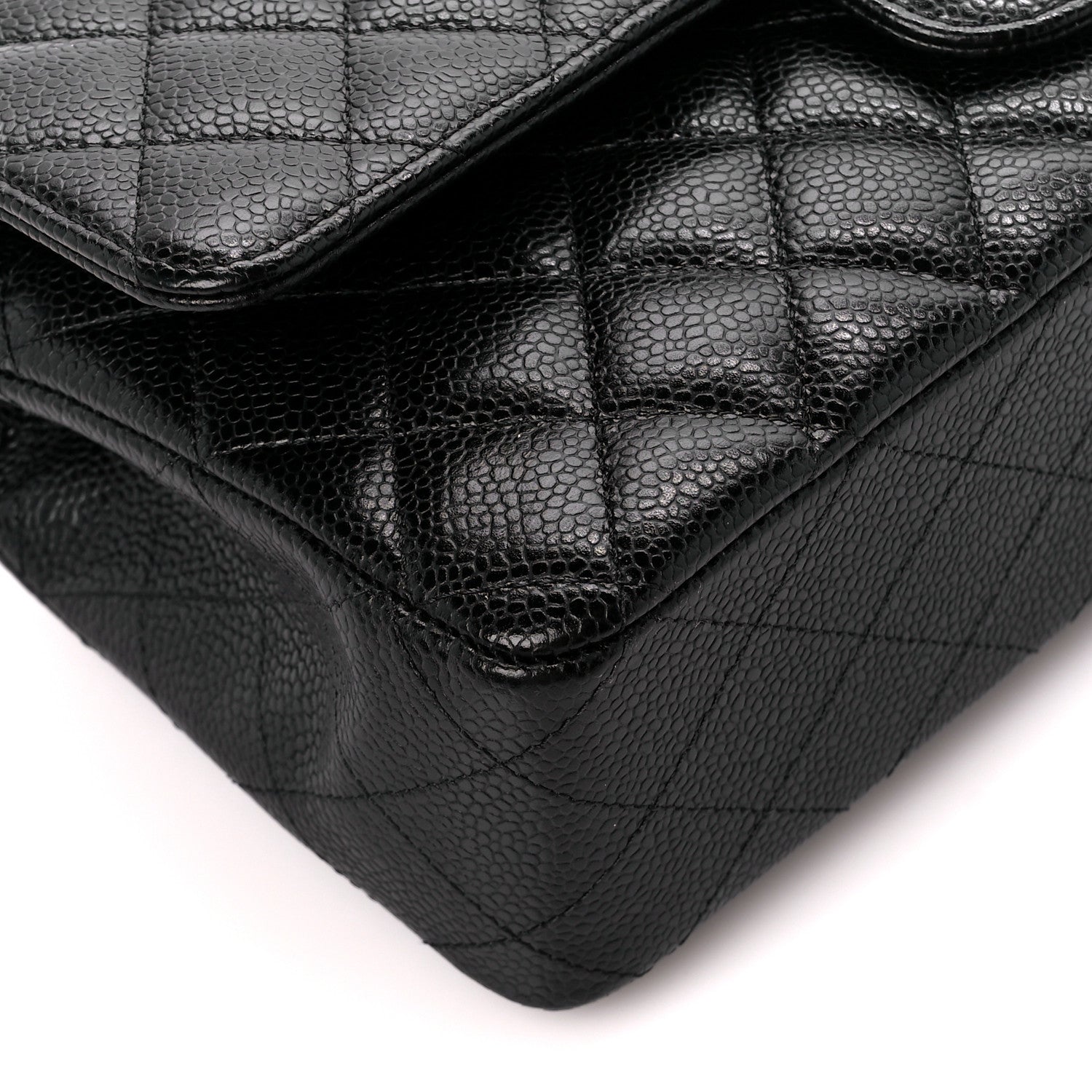Chanel Caviar Quilted Medium Double Flap Black 10 of 11