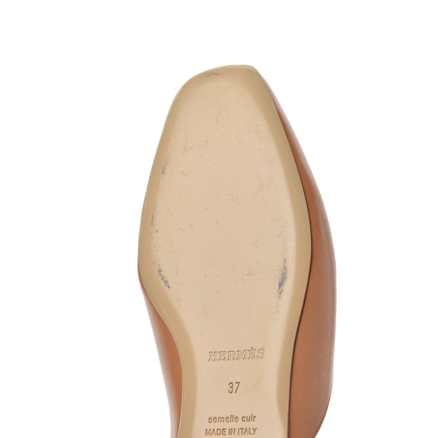 Calfskin Tangeria Mules 37 Naturel