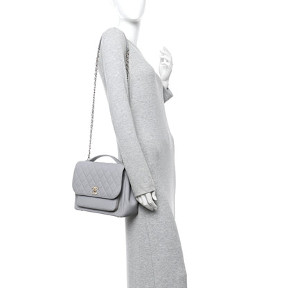 Chanel Caviar Quilted Large Business Affinity Flap Grey 2 of 11