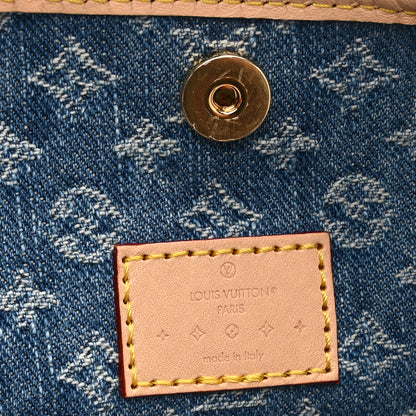 Louis Vuitton Monogram Denim CarryAll MM Blue 7 of 10