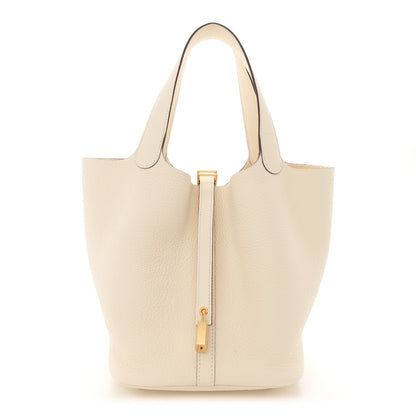 Hermes Taurillon Clemence Picotin Lock 22 MM Nata 1 of 12