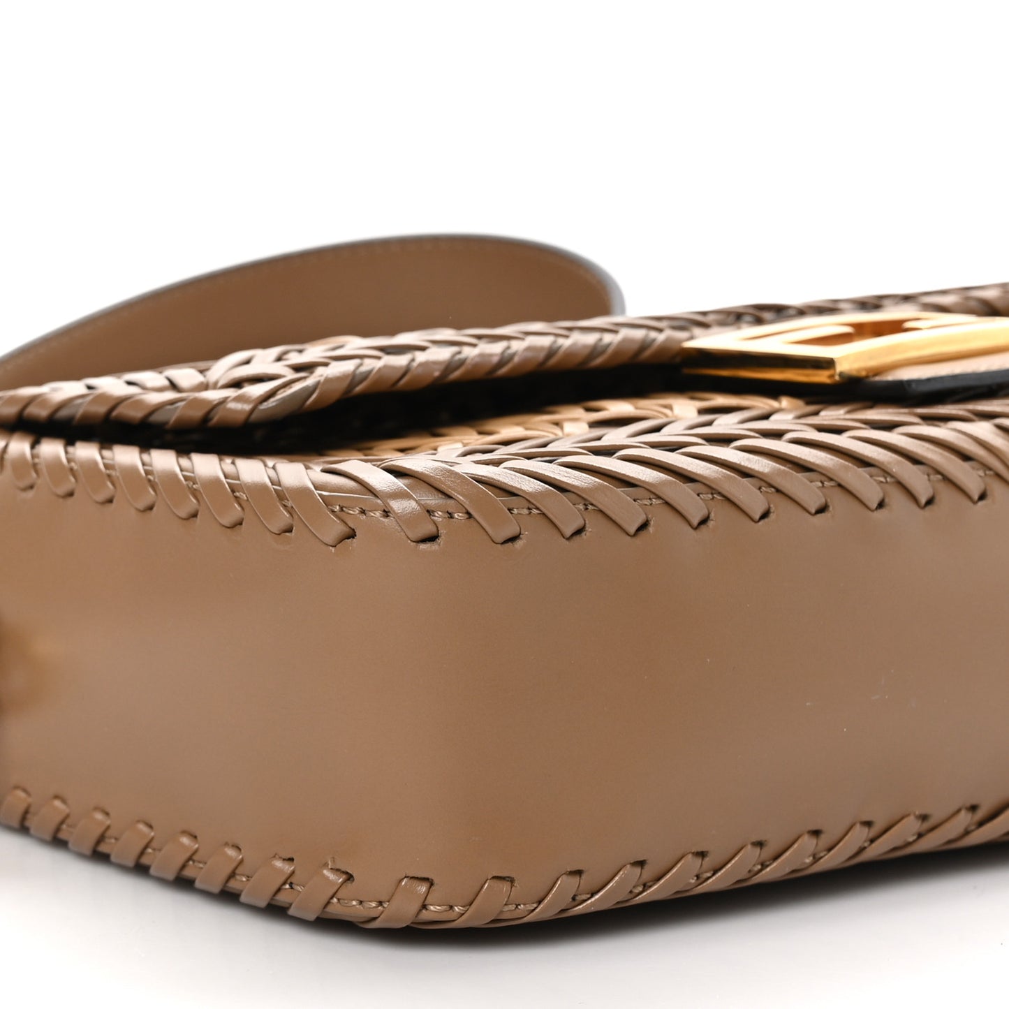 Nappa FF Woven Baguette Brown