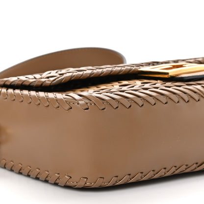 Fendi Nappa FF Woven Baguette Brown 9 of 10