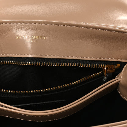 Saint Laurent Calfskin Y Quilted Monogram Toy Loulou Crossbody Bag Dusty Grey 5 of 10