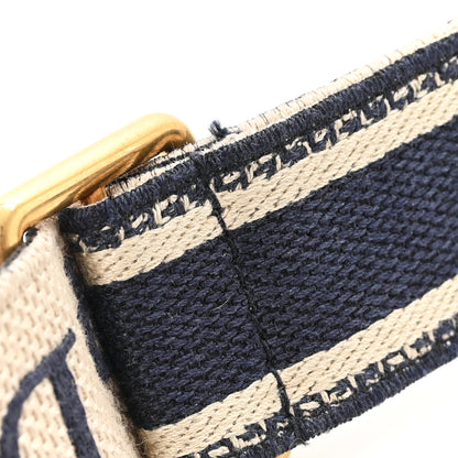 Christian Dior Canvas Embroidered Shoulder Strap Black 4 of 4