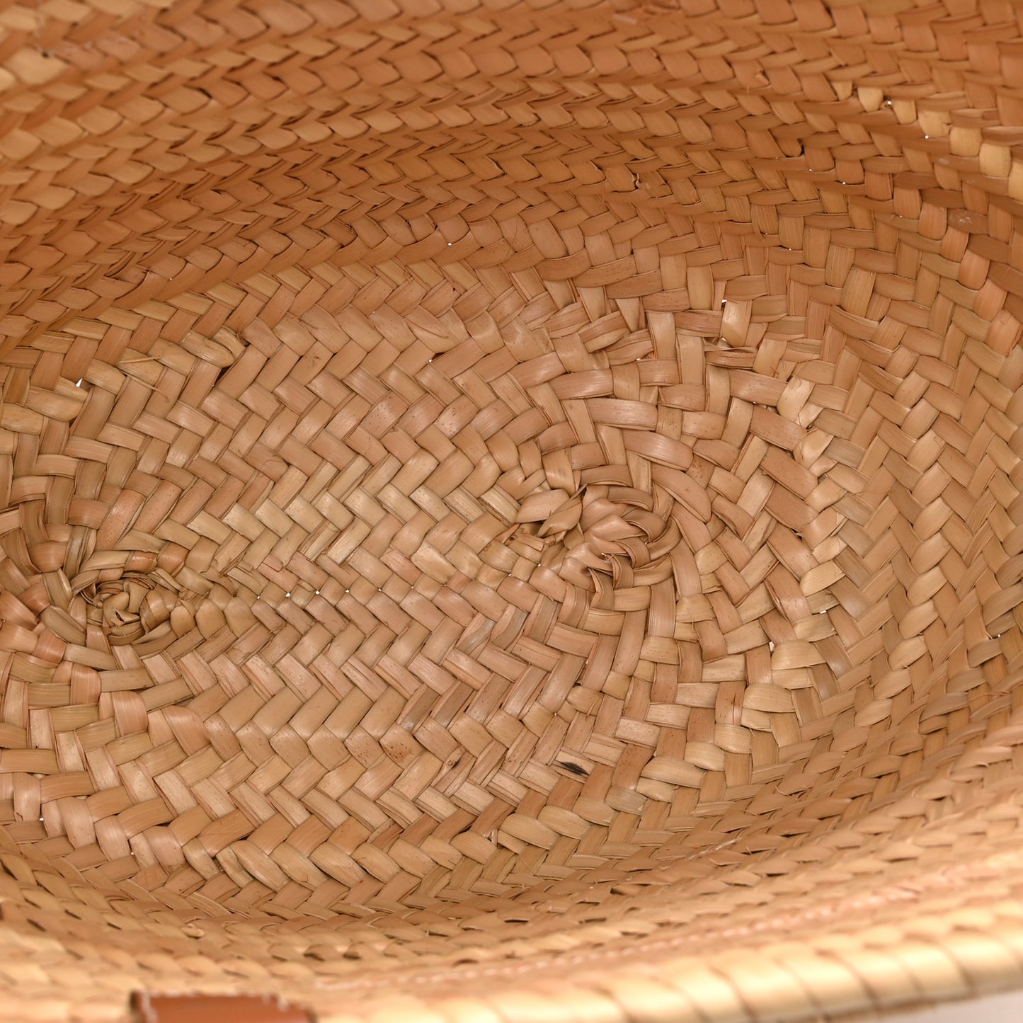 Raffia Medium Basket Tote Bag Natural Tan