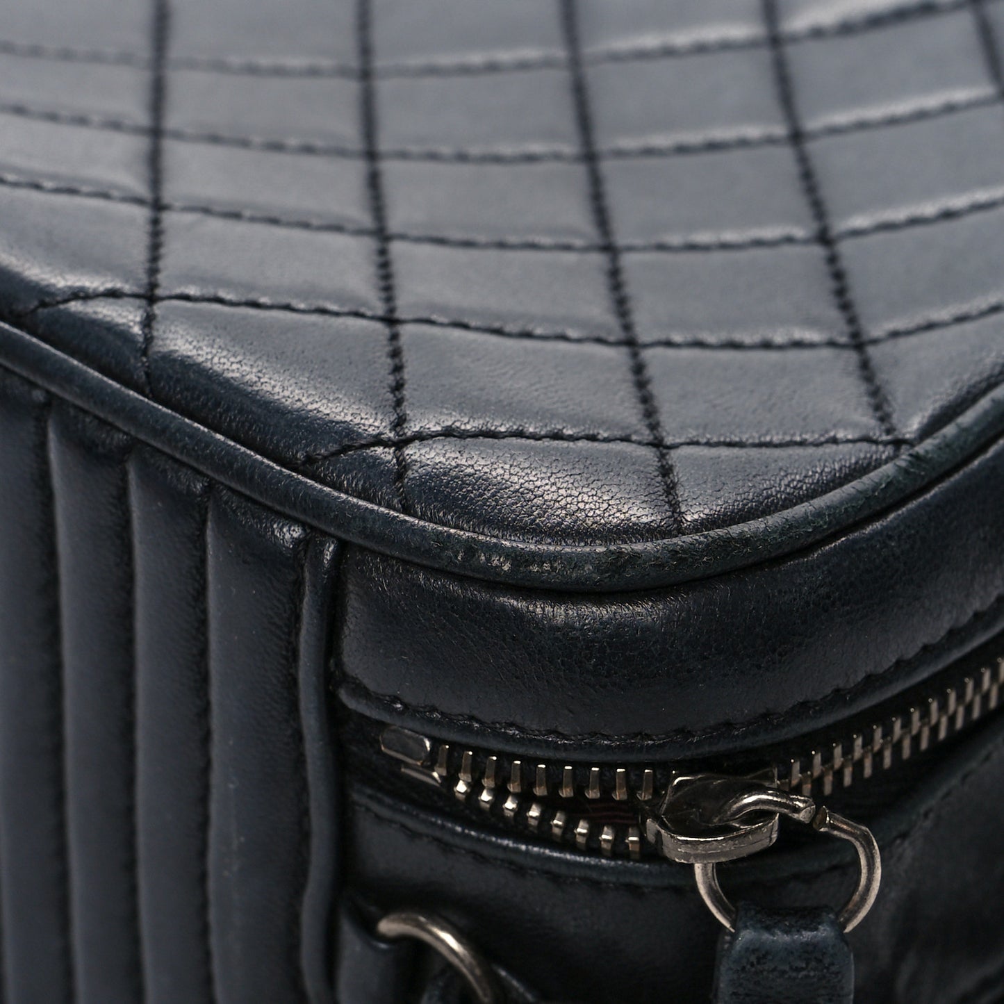 Lambskin Small Coco Boy Camera Case Black