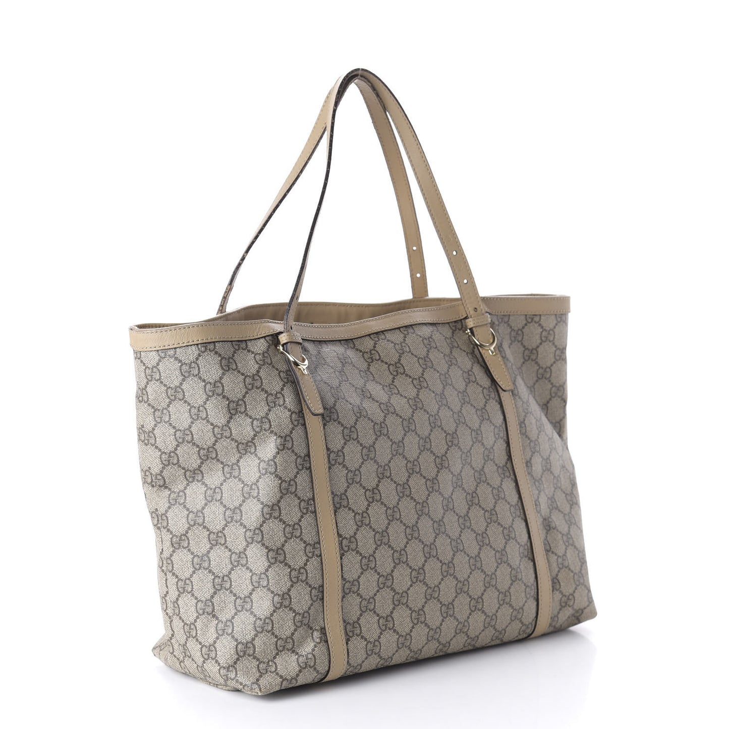GG Supreme Monogram Medium Nice Tote Beige