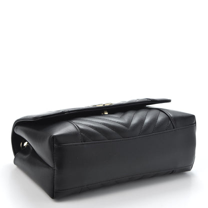 Chanel Calfskin Chevron Quilted Small Flap Black 3 of 9