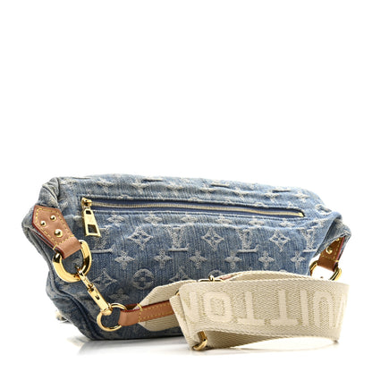 Louis Vuitton Monogram Denim High Rise Bumbag Blue 3 of 9