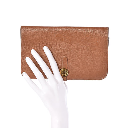 Hermes Togo Dogon Wallet Gold 2 of 12