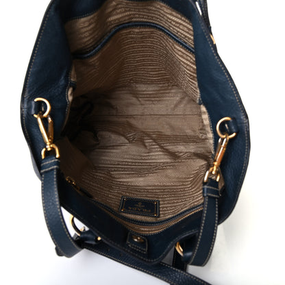 Prada Vitello Daino Shopping Tote Baltico 4 of 4