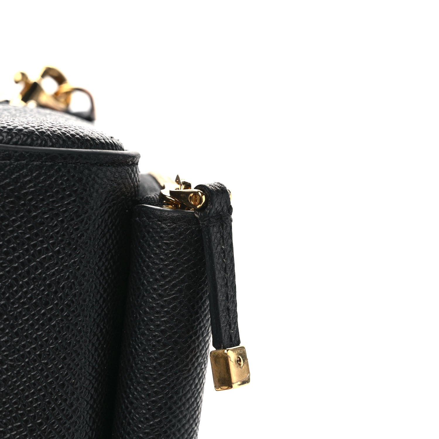 Christian Dior Grained Calfskin Caro Double Pouch Black 10 of 10
