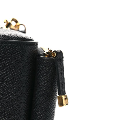Christian Dior Grained Calfskin Caro Double Pouch Black 10 of 10