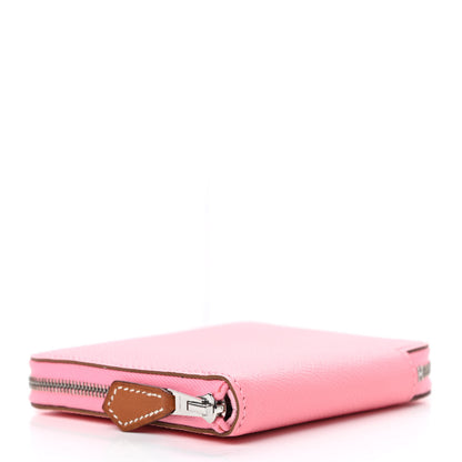 Hermes Epsom Silk'in Compact Wallet Rose Confetti 4 of 8