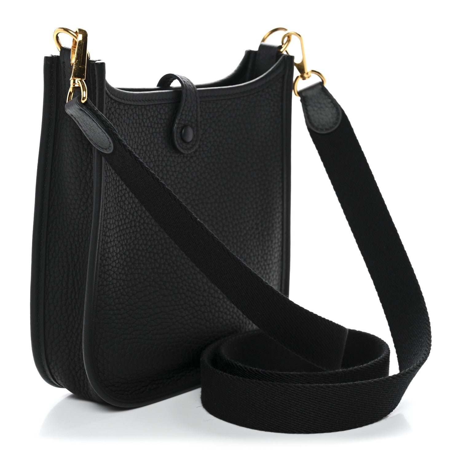 Hermes Taurillon Clemence Evelyne TPM Black 3 of 10