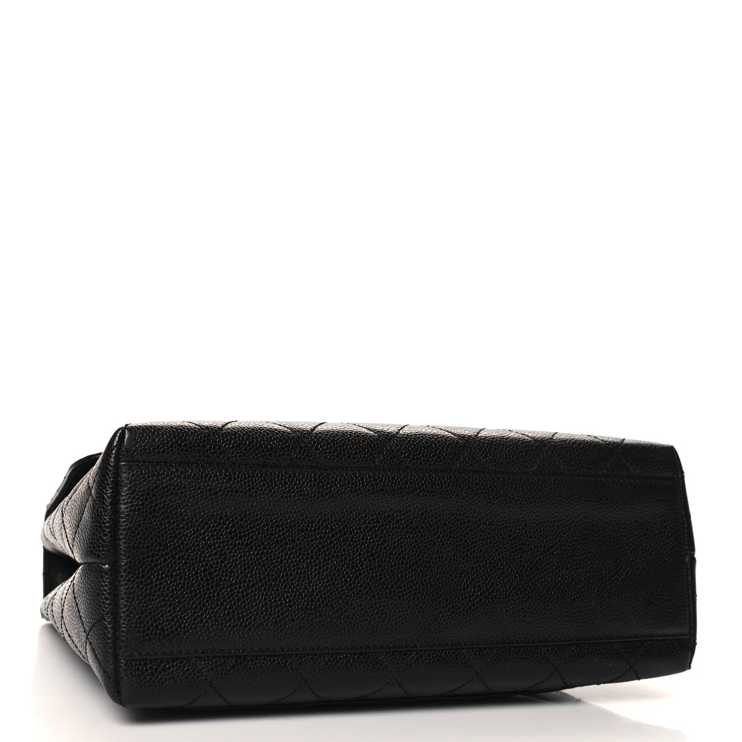 Caviar Quilted Jumbo Kelly Flap Black