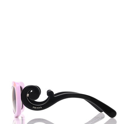 Prada Acetate Baroque Sunglasses SPR 27O Purple Black 3 of 8