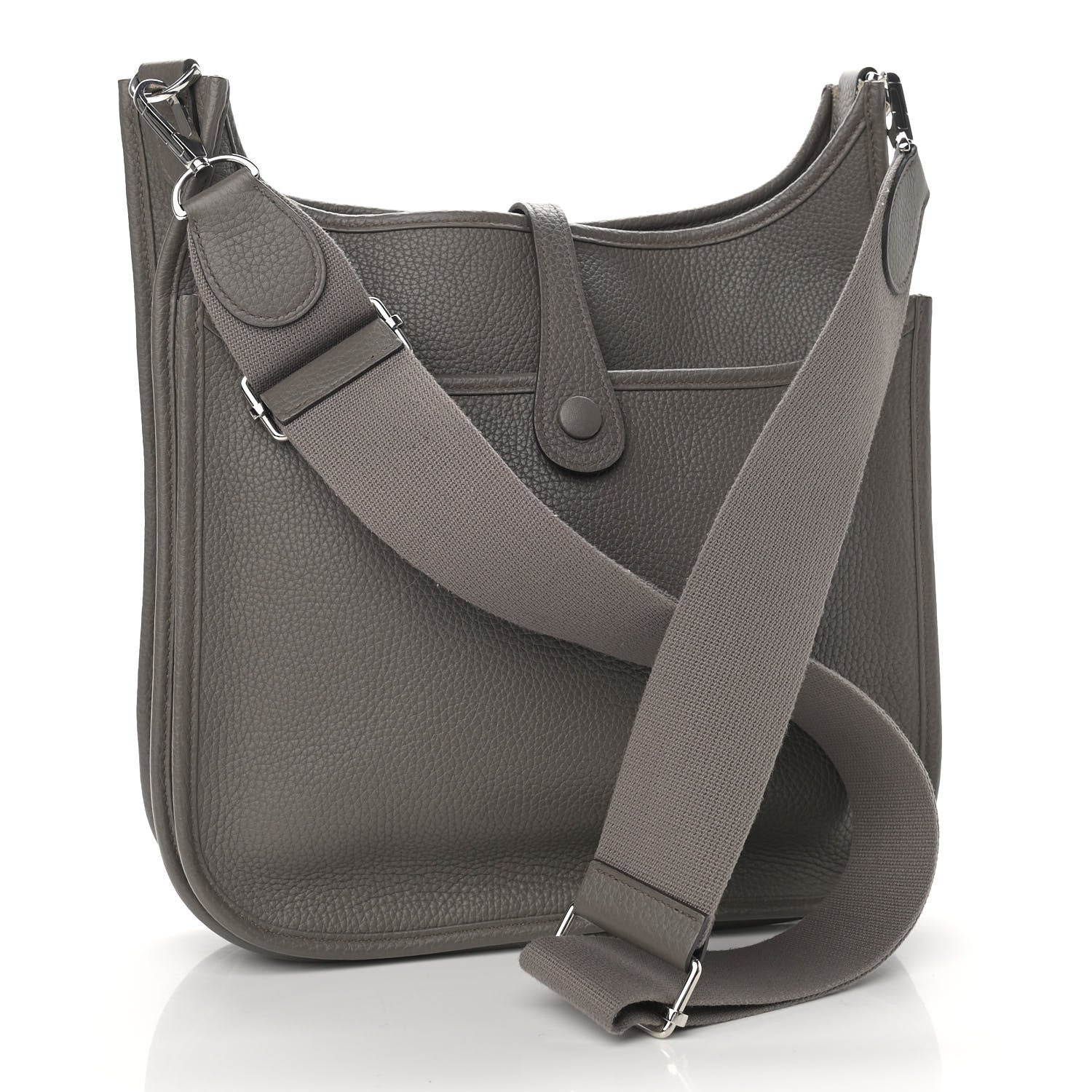 Hermes Taurillon Clemence Evelyne III PM Etain 3 of 13