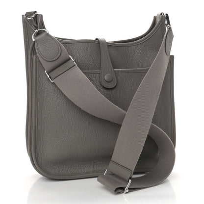 Hermes Taurillon Clemence Evelyne III PM Etain 3 of 13