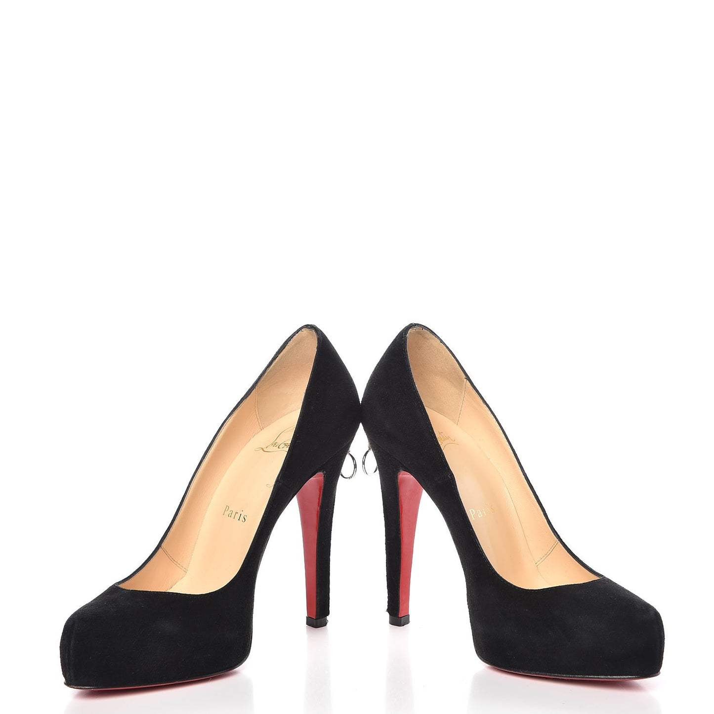 Suede Bianca Back Zip 120 Pumps 35 Black