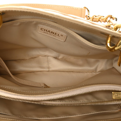 Chanel Caviar Quilted Grand Shopping Tote GST Beige 5 of 13