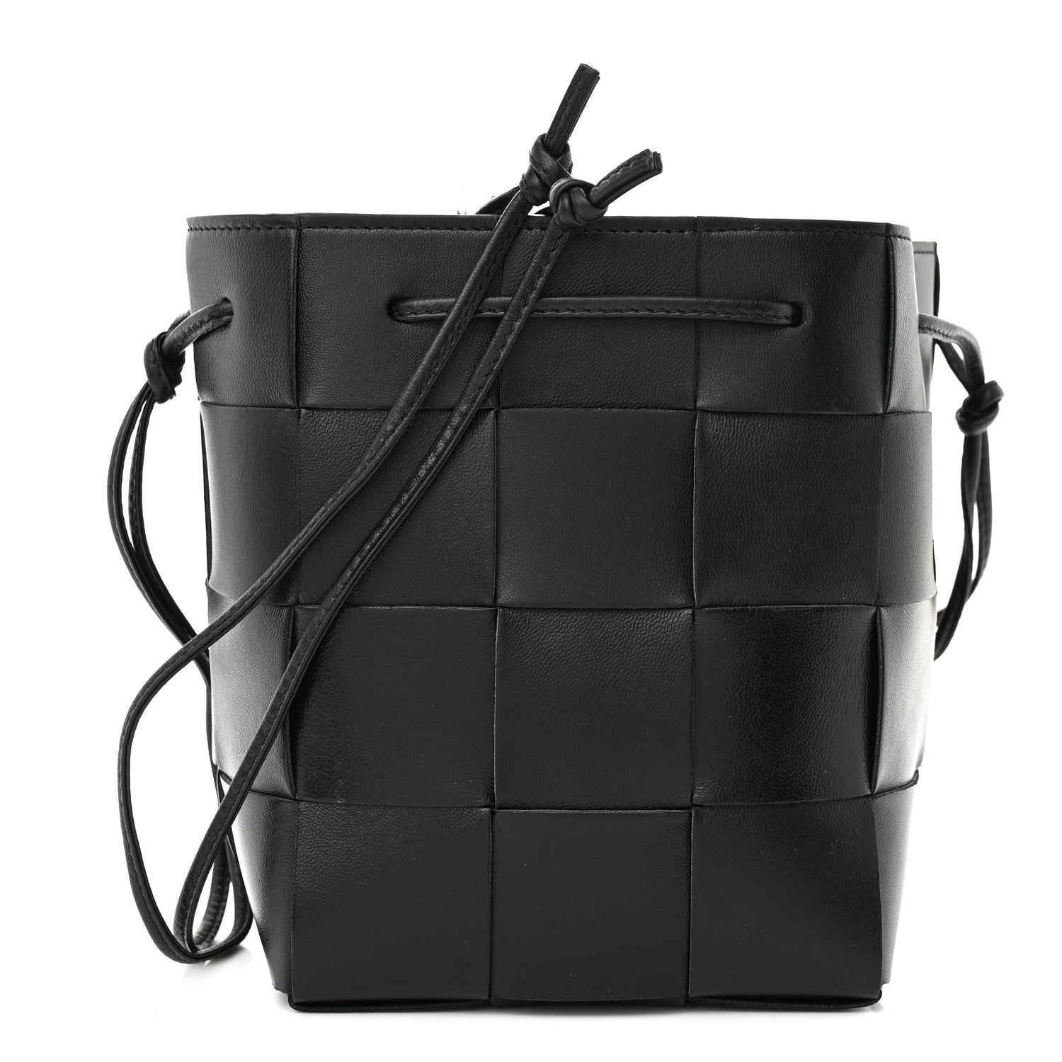 Bottega Veneta Nappa Maxi Intrecciato Cassette Bucket Bag Black 1 of 9