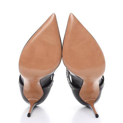 Valentino Garavani Nappa Love Latch Cross Strap 100mm Pumps 37 Black 5 of 10