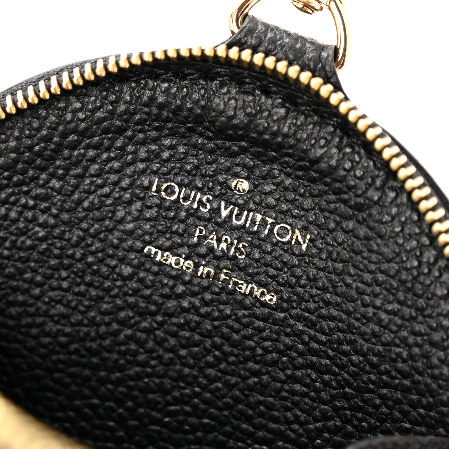 Louis Vuitton Empreinte Monogram Giant Round Coin Purse Black Beige 6 of 7