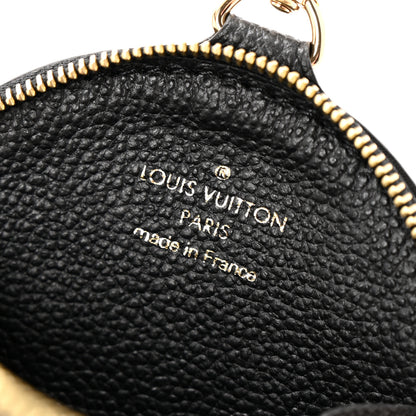 Louis Vuitton Empreinte Monogram Giant Round Coin Purse Black Beige 6 of 7