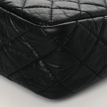 Chanel Aged Calfskin Quilted Large Reissue Camera Case Black 10 of 10