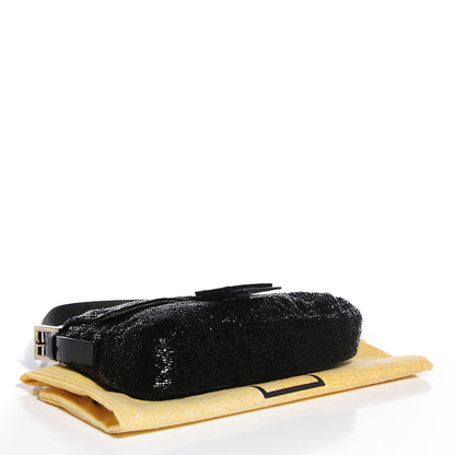 Fendi Beaded Baguette Black 4 of 8