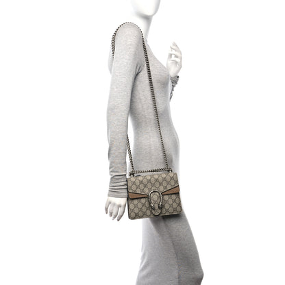Gucci GG Supreme Monogram Mini Dionysus Shoulder Bag Taupe 2 of 11