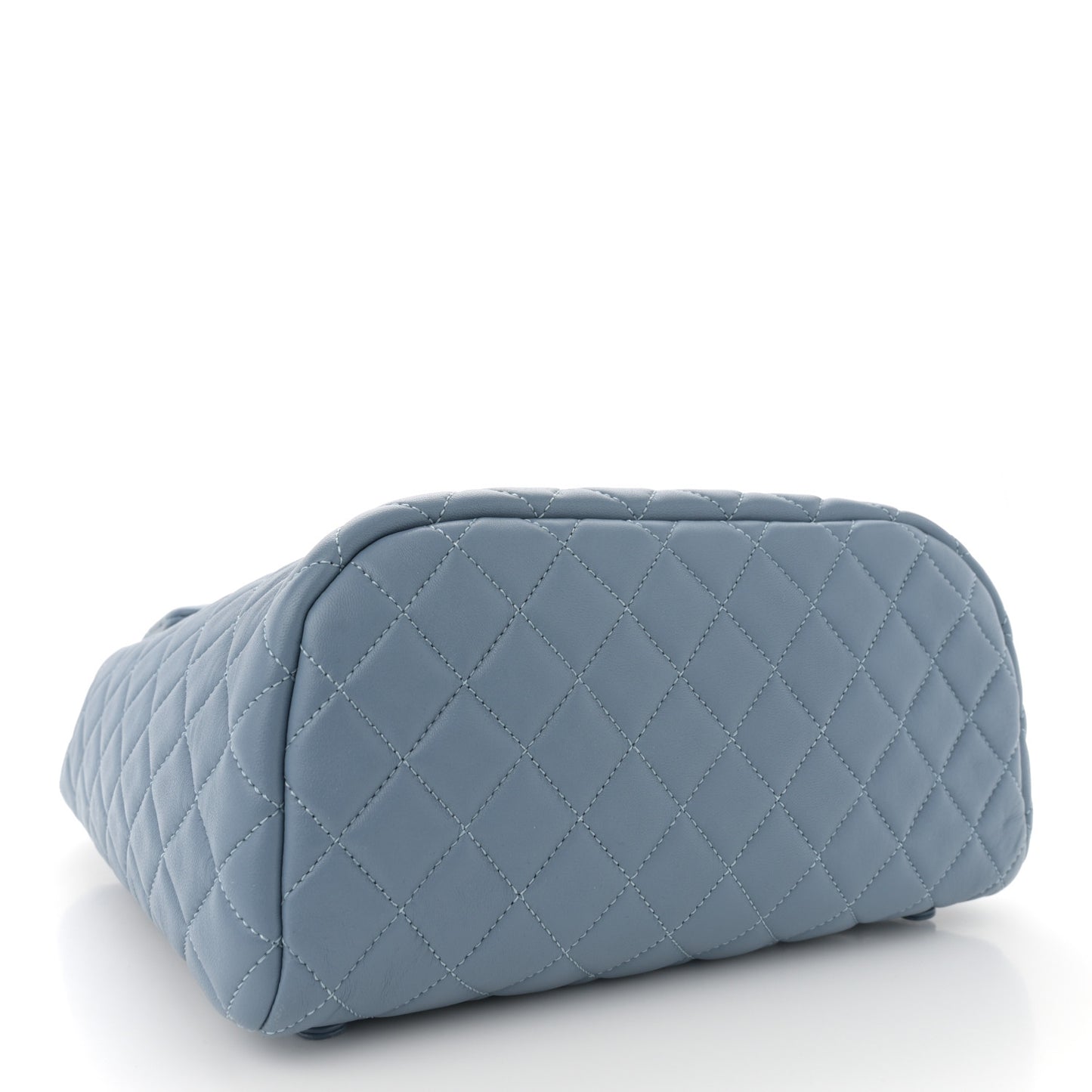 Lambskin Quilted Large Urban Spirit Backpack Light Blue