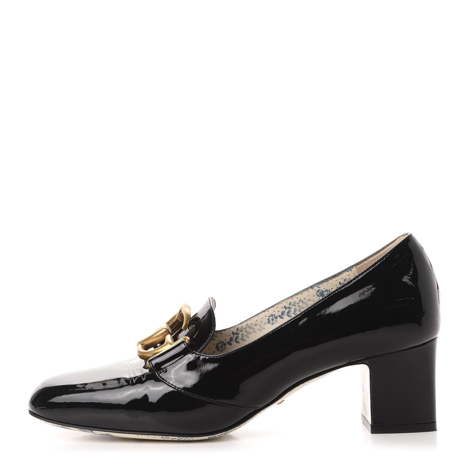 Gucci Vernice GG Victoire 55mm Loafer Pumps 39.5 Black 1 of 11