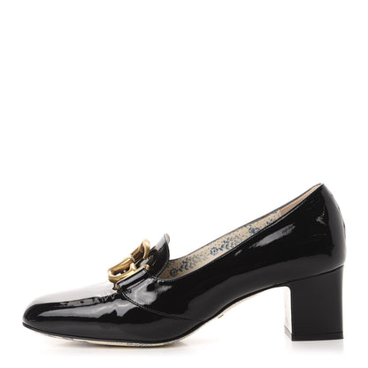 Gucci Vernice GG Victoire 55mm Loafer Pumps 39.5 Black 1 of 11