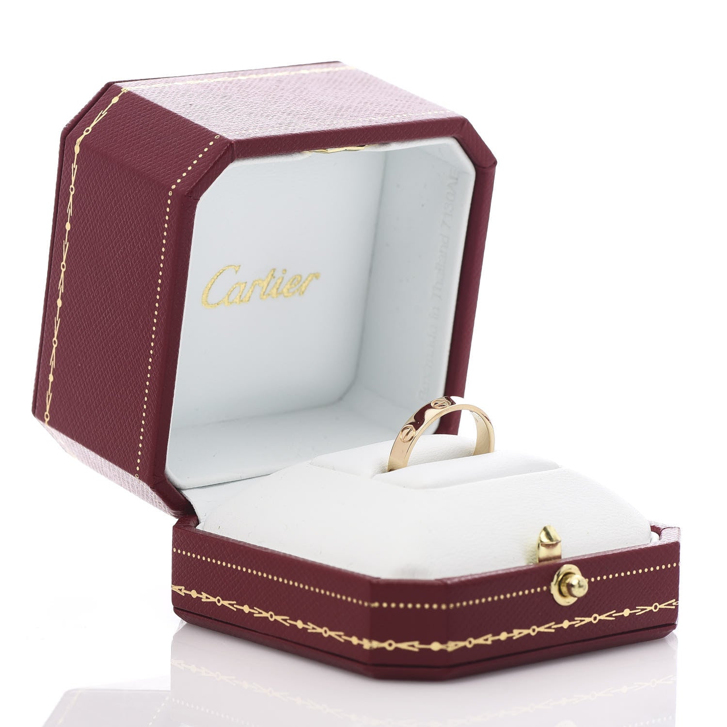 Cartier 18K Yellow Gold 3.5mm LOVE Wedding Band Ring 55 7.25 5 of 5