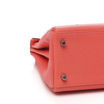 Hermes Taurillon Clemence Kelly Retourne 28 Rose Texas 8 of 10