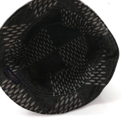 Louis Vuitton x NIGO Monogram Giant Denim Giant Damier Wave Sun Hat 60 Gray 7 of 8