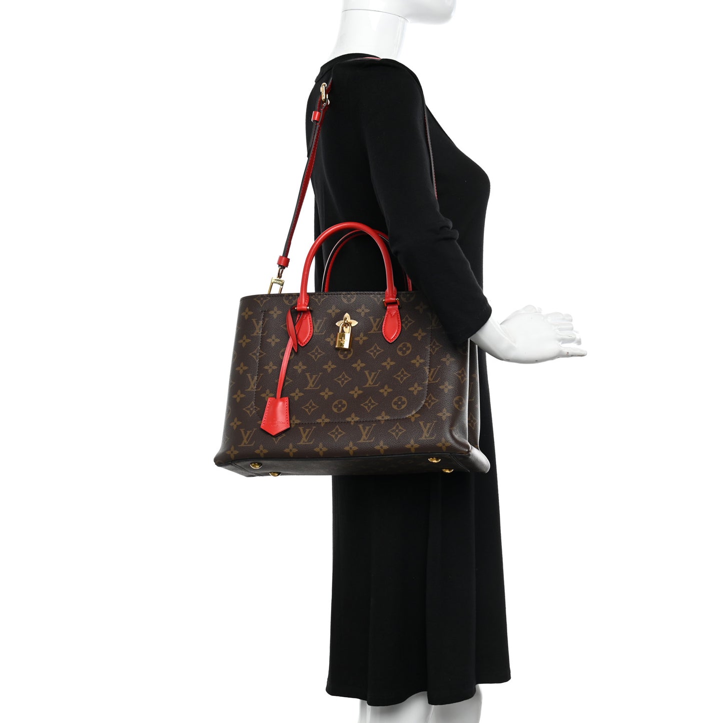 Monogram Flower Tote Coquelicot