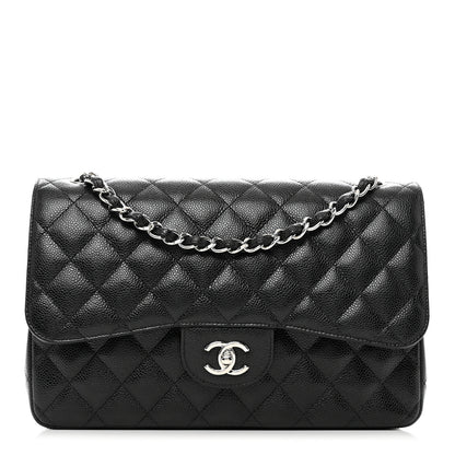 Chanel Caviar Quilted Jumbo Double Flap Black 1 of 10