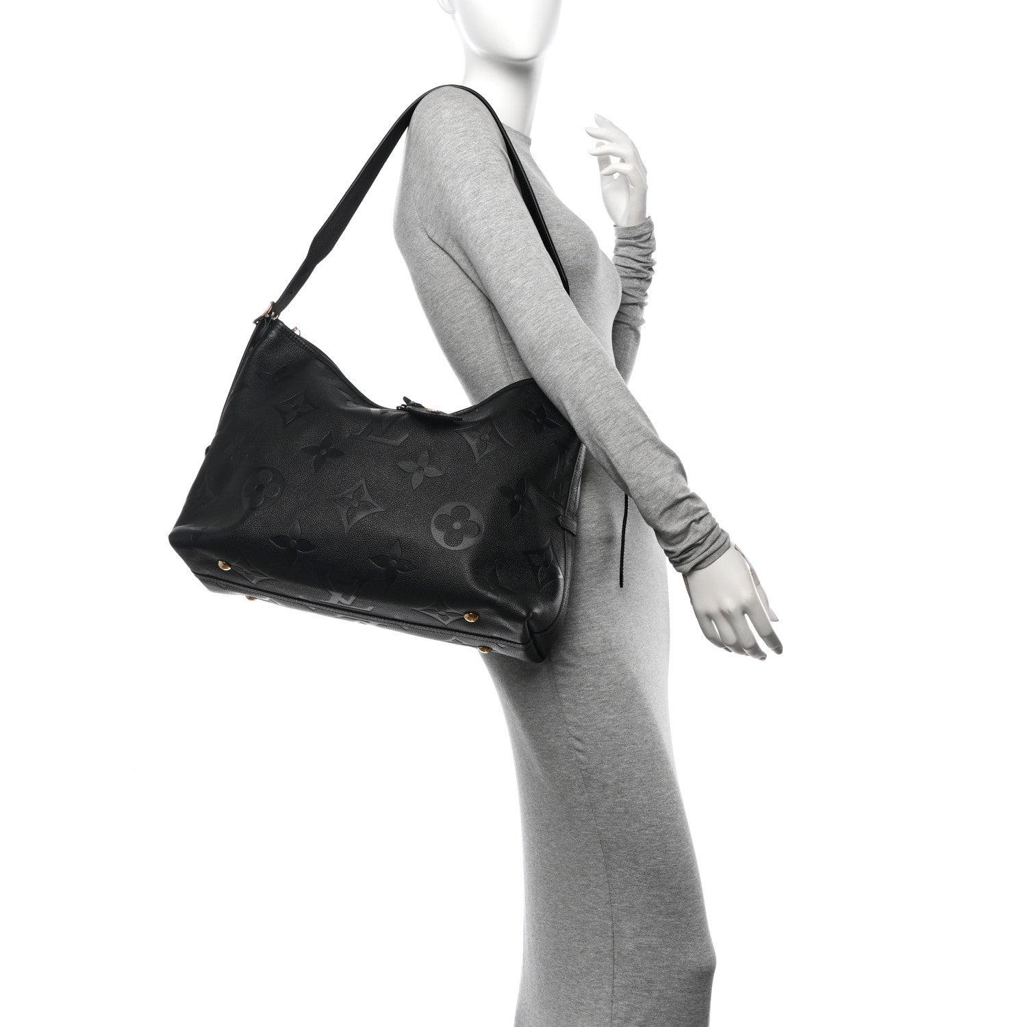 Louis Vuitton Empreinte Monogram Giant CarryAll MM Black 2 of 11