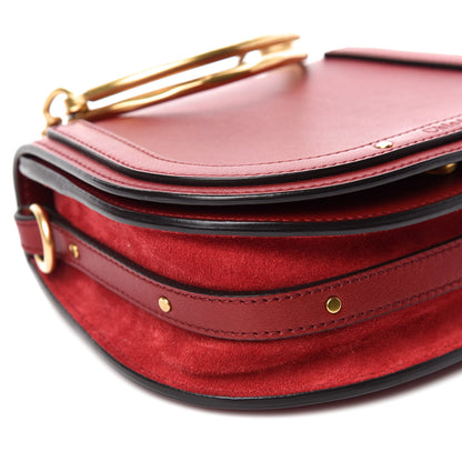 Chloe Calfskin Suede Small Nile Bracelet Bag Intense Red 6 of 12