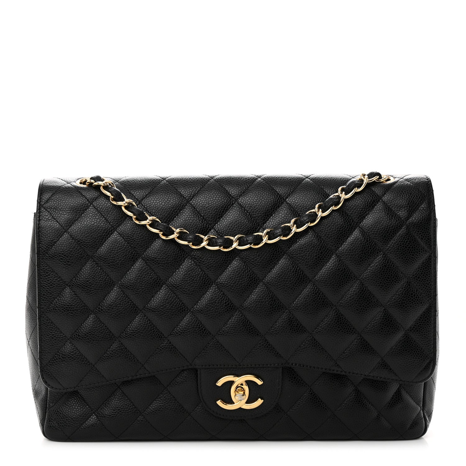 Chanel Caviar Quilted Maxi Double Flap Black 1 of 22