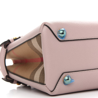 Burberry Grainy Calfskin House Check Small Banner Tote Pale Orchid 7 of 8