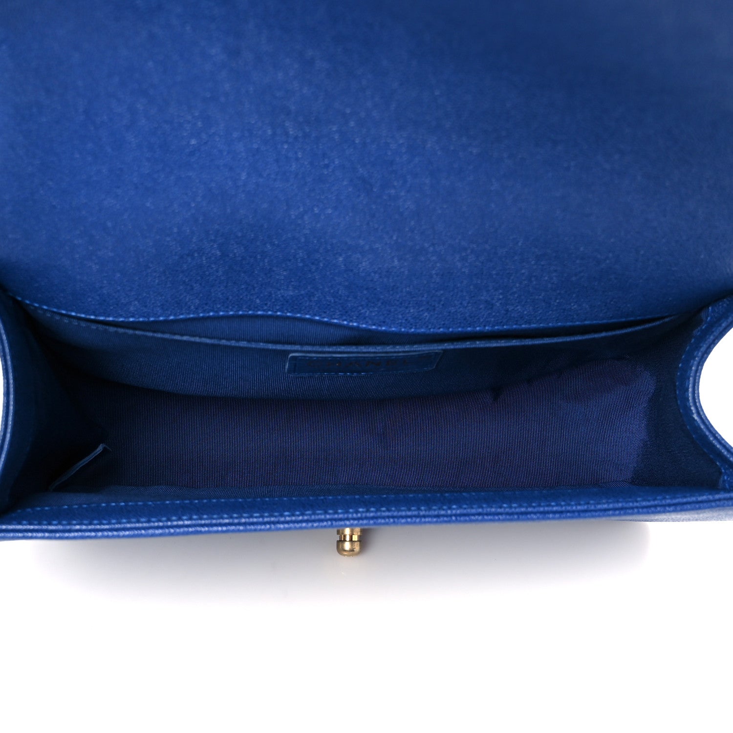 Chanel Iridescent Caviar Quilted Medium Boy Flap Blue 5 of 10