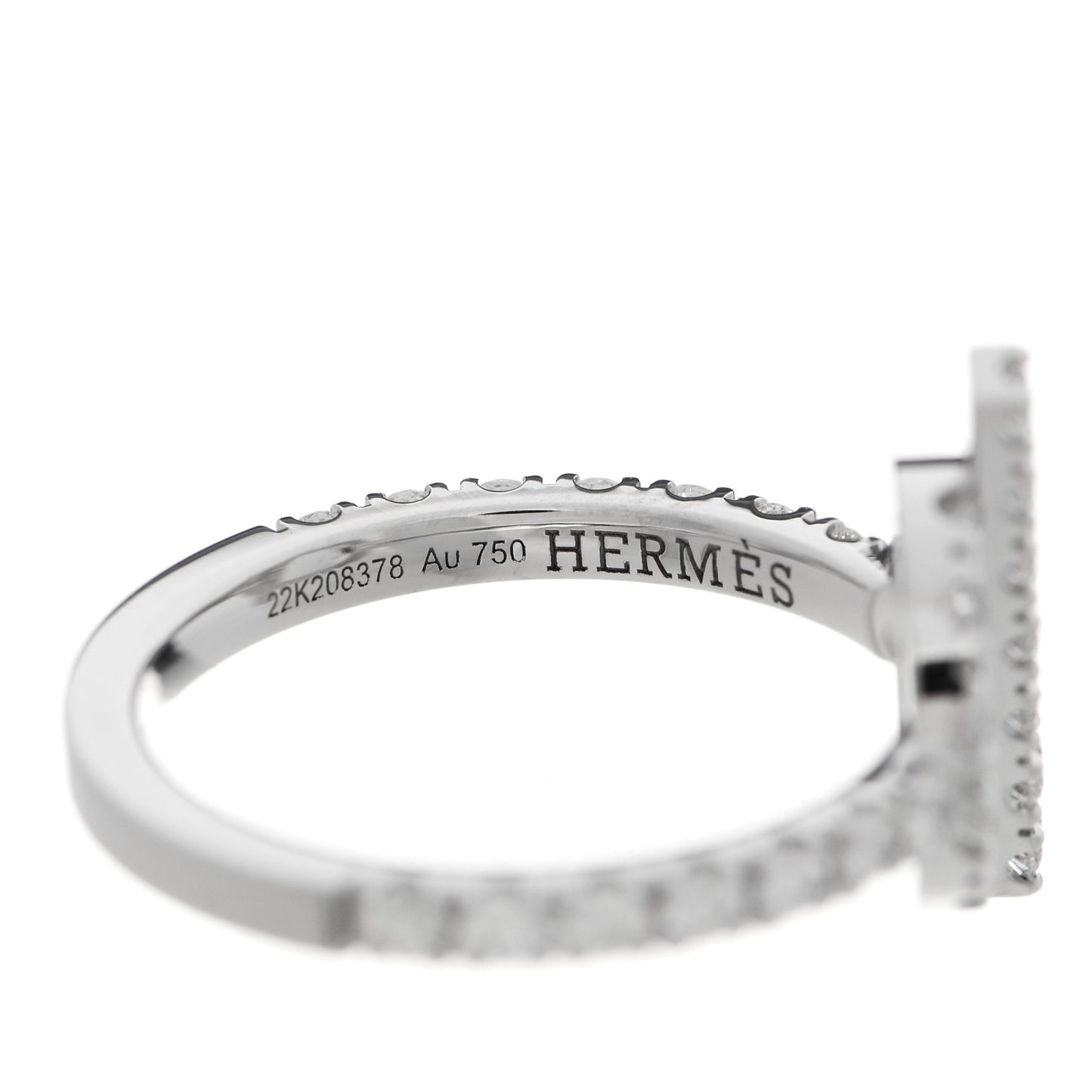 18K White Gold Diamond Finesse Ring 52 6
