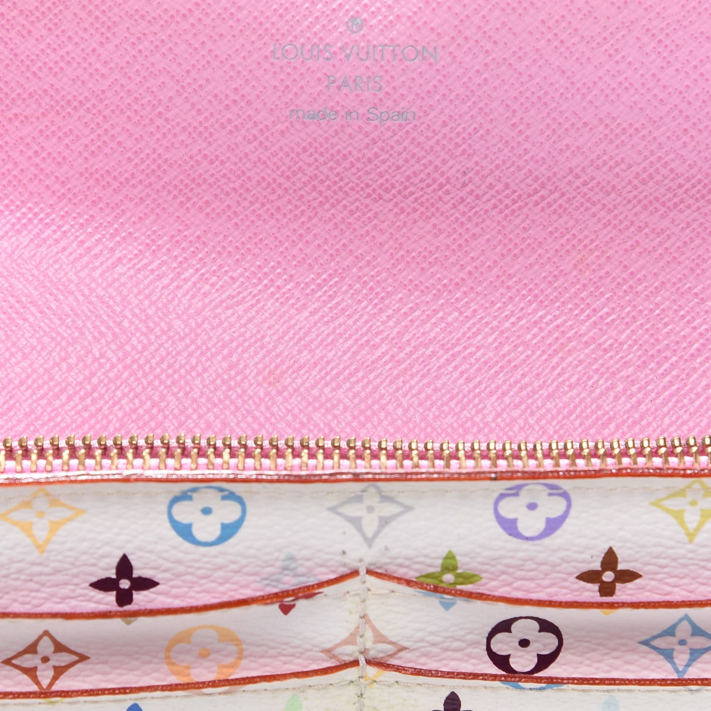 Monogram Multicolor Sarah Wallet White Litchi